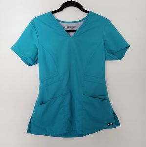 Greys Anatomy Marquis V Neck Scrub Top teal